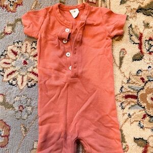 kate quinn Salmon Pink Short Sleeve One-Piece